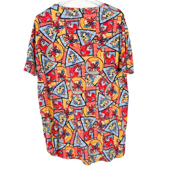 LuLaRoe Disney The Little Mermaid Irma T-Shirt UNICORN RARE Size XS EUC L1020 - Picture 8 of 11